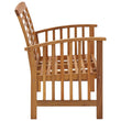 Conjunto de móveis de jardim NNEVL com 3 peças de madeira de acácia sólida, incluindo sofá e mesa de exterior.